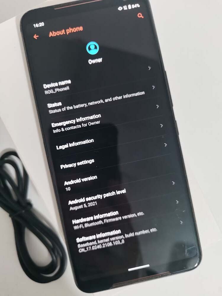 Original Asus ROG Phone 2 II ZS660KL Android 512GB+12GB Ultimate gaming Phone