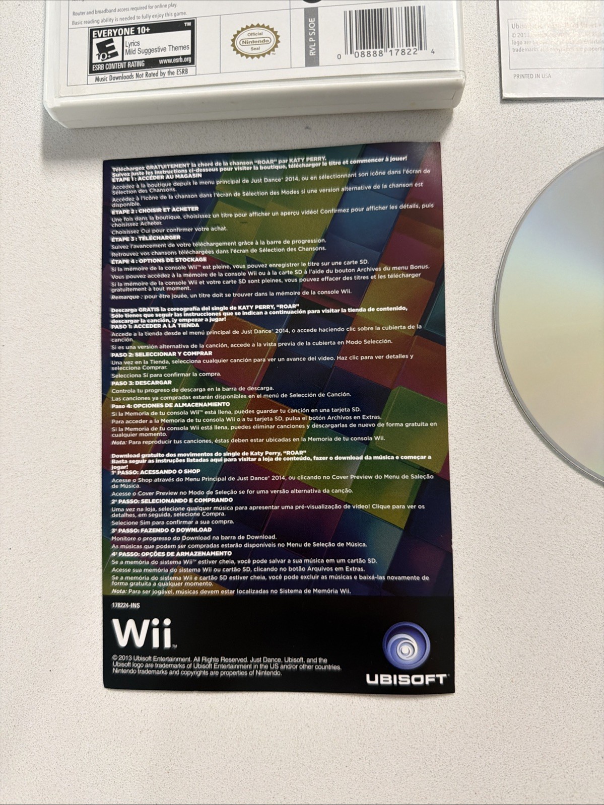 Just Dance 2014 – Nintendo Wii – CIB Complete w/ Manual – Tested