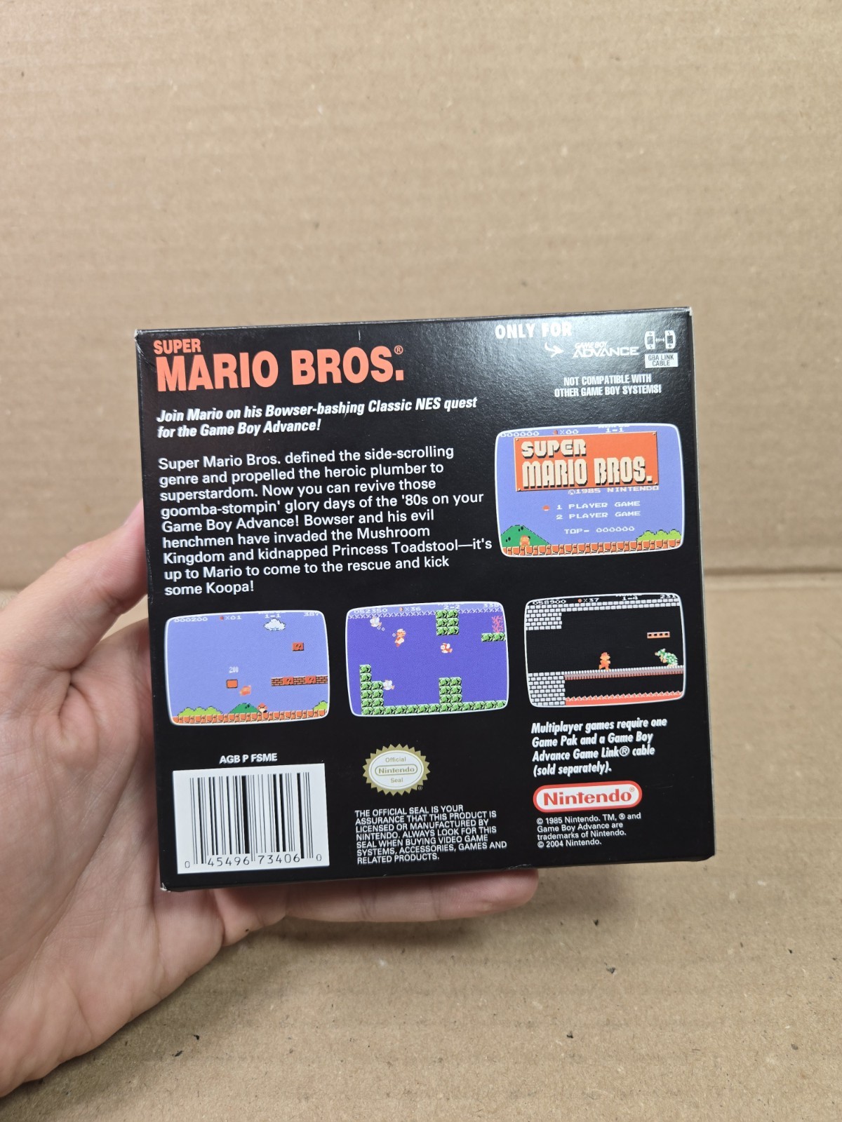 Super Mario Bros. Classic NES Series (Game Boy Advance, 2004) Complete w/Manual