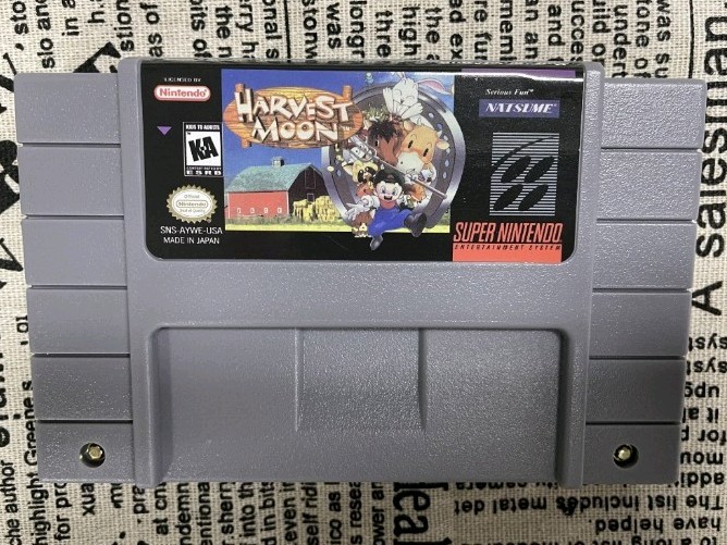 HARVEST MOON FOR THE SUPER NINTENDO GAMING CONSOLE (SNES) (1997) US VERSION