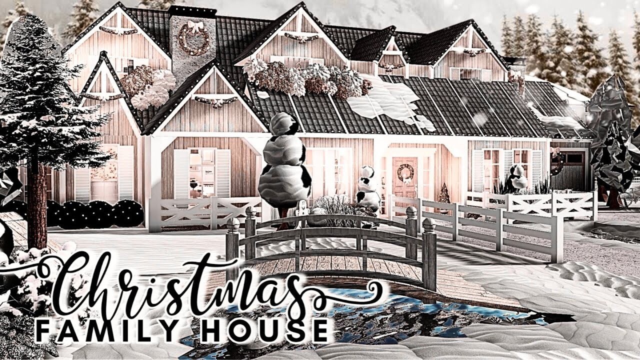BLOXBURG CHRISTMAS FAMILY 1 STORY HOME! FAST BUILDER FOR AFFORDABLE PRICE