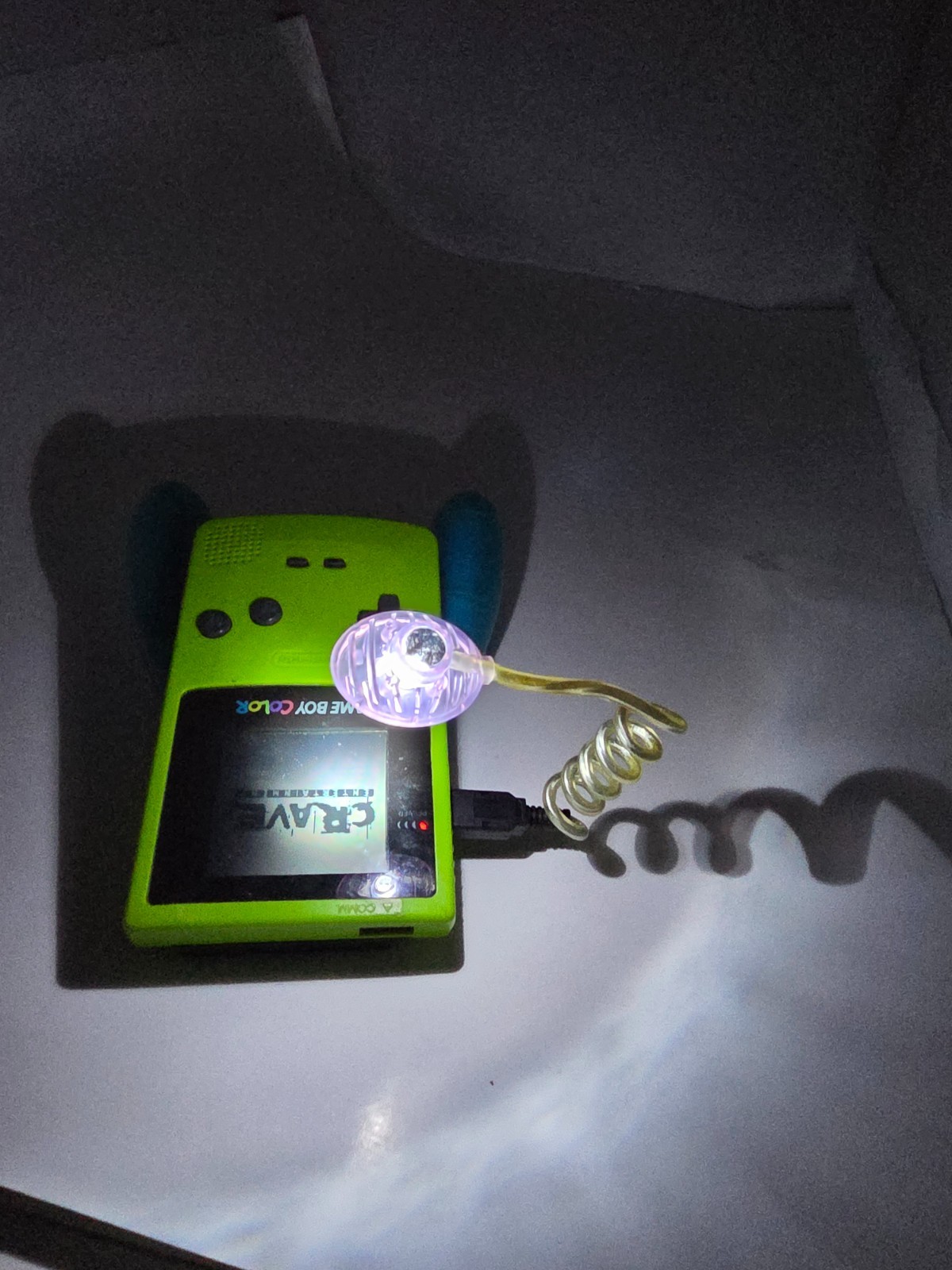 NEW Super Bright LED Worm/Snake Light for Game Boy Color No Batteries Required