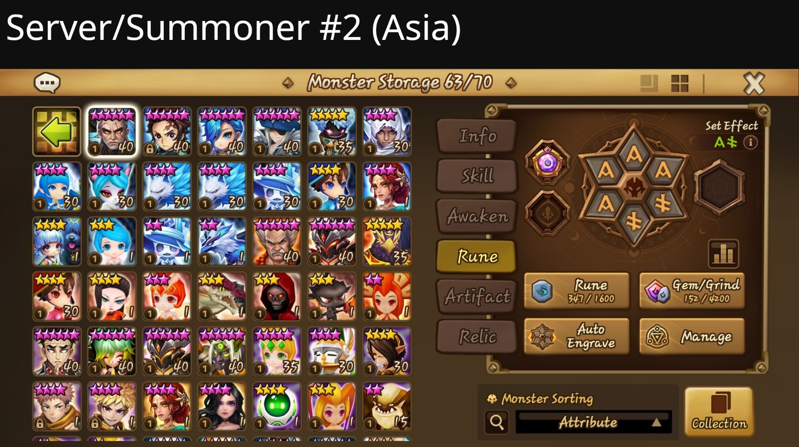 Summoners War Account, multiple servers {Global+Asia+Europe+China} 119LnD