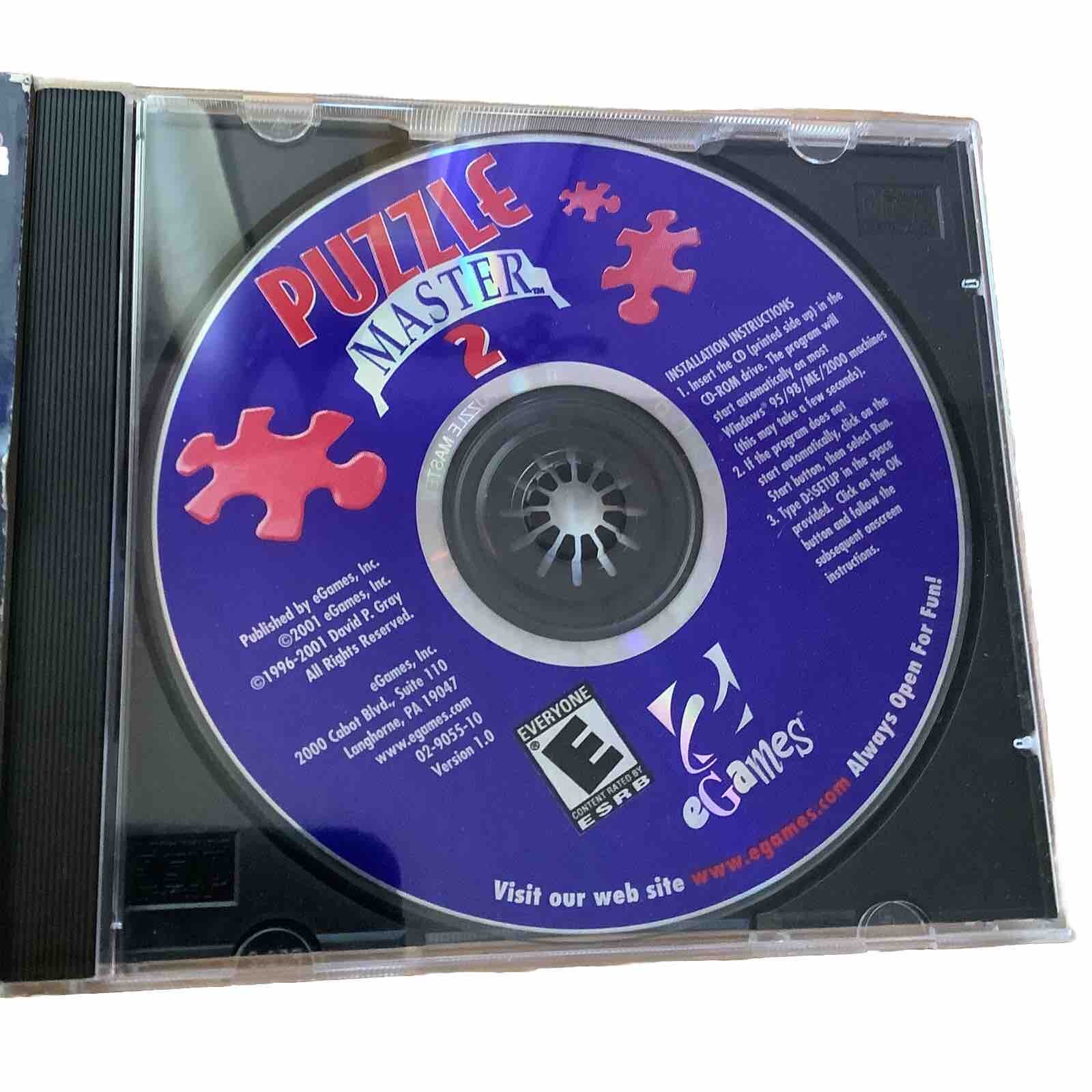 Puzzle Master 2 & PC, 2001) Over 75 Intriguing Puzzles Tested VGUC