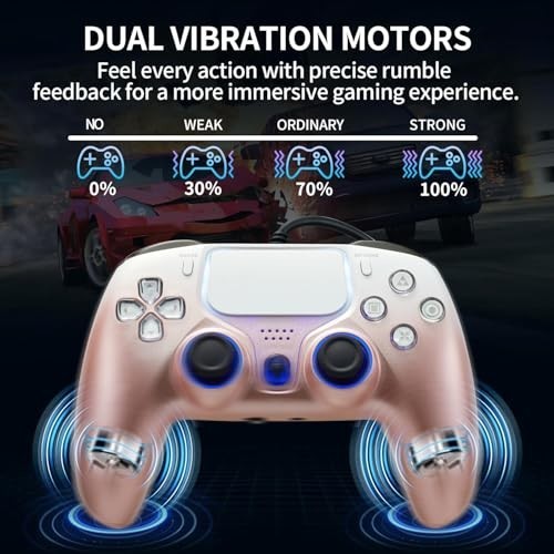 Wired PS5 Controller with Turbo, Hall-Effect Triggers, Dual Vibration, 10ft Cabl