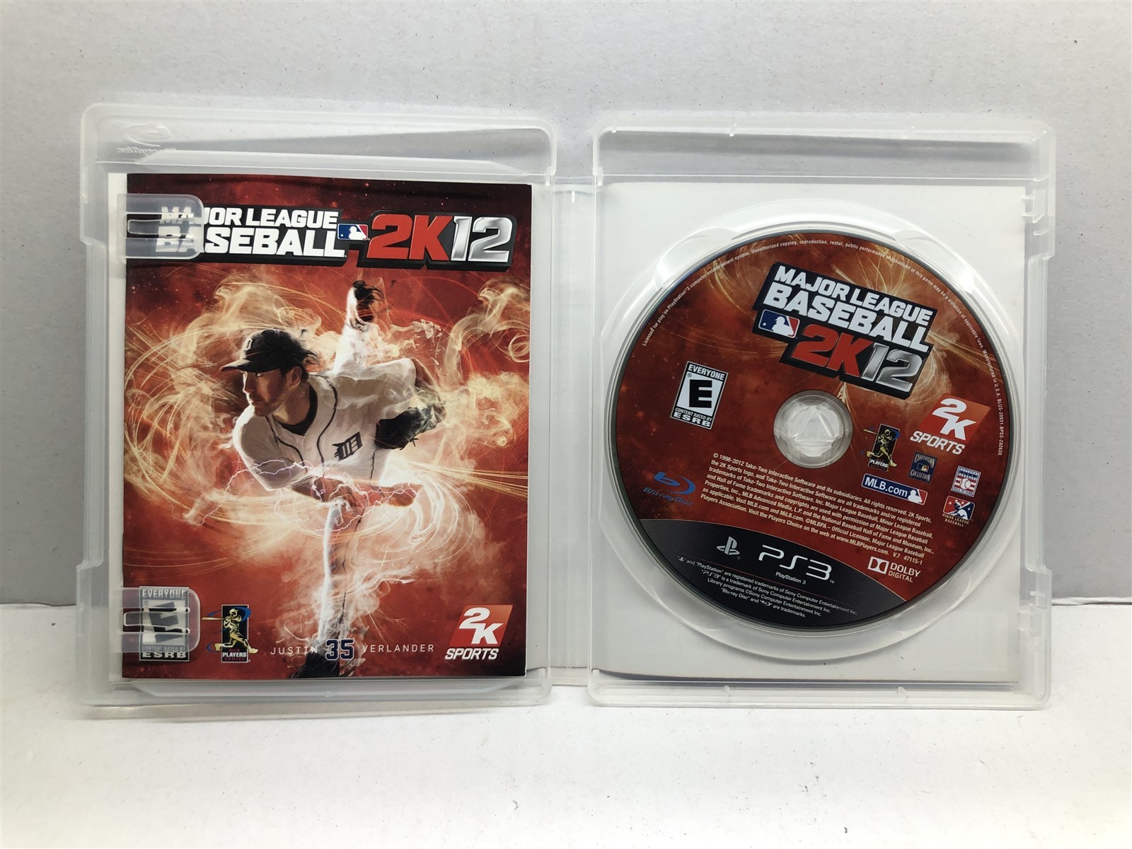 Major League Baseball 2K12 (PlayStation 3, 2012) Complete Tested Working