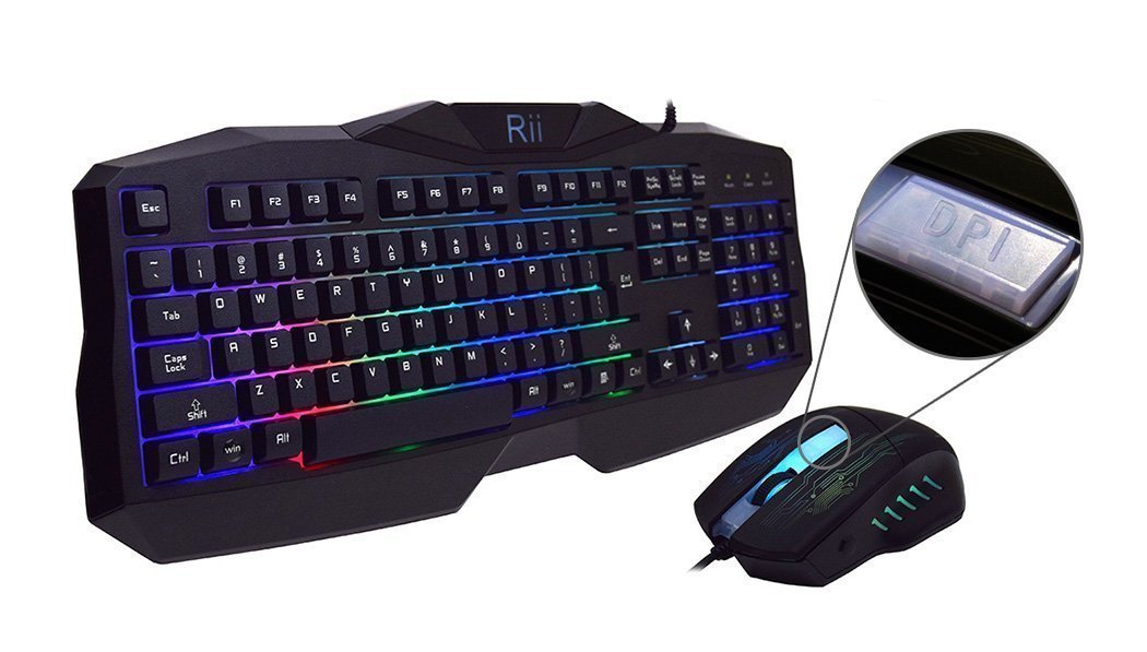 Brand New Rii RM400 Gaming Keyboard & Mouse Combo Set for PC/MAC