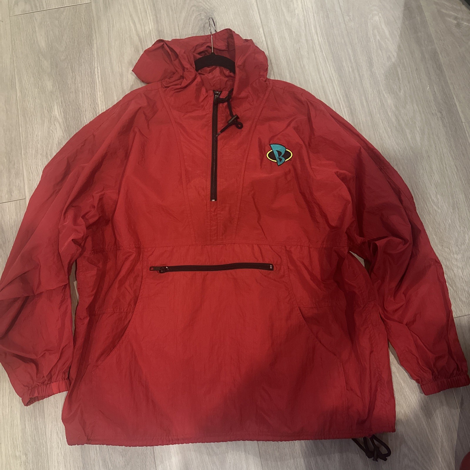 NEW Vintage Blasto Playstation 1 Promo Wind Breaker Hoodie Jacket Size XL PS1