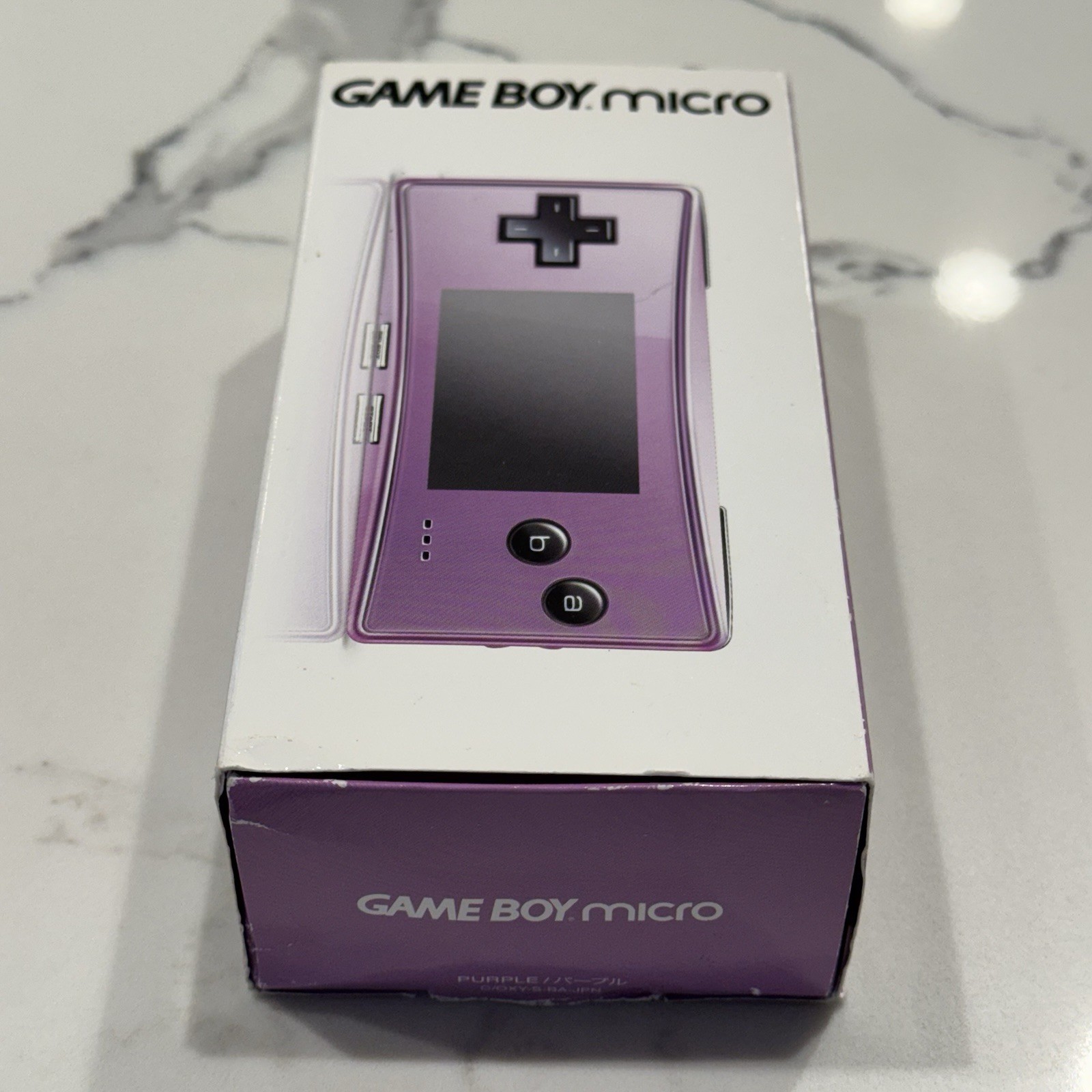 Nintendo Game Boy Micro OXY-001 Purple Console VGC Complete Box CIB OEM Charger