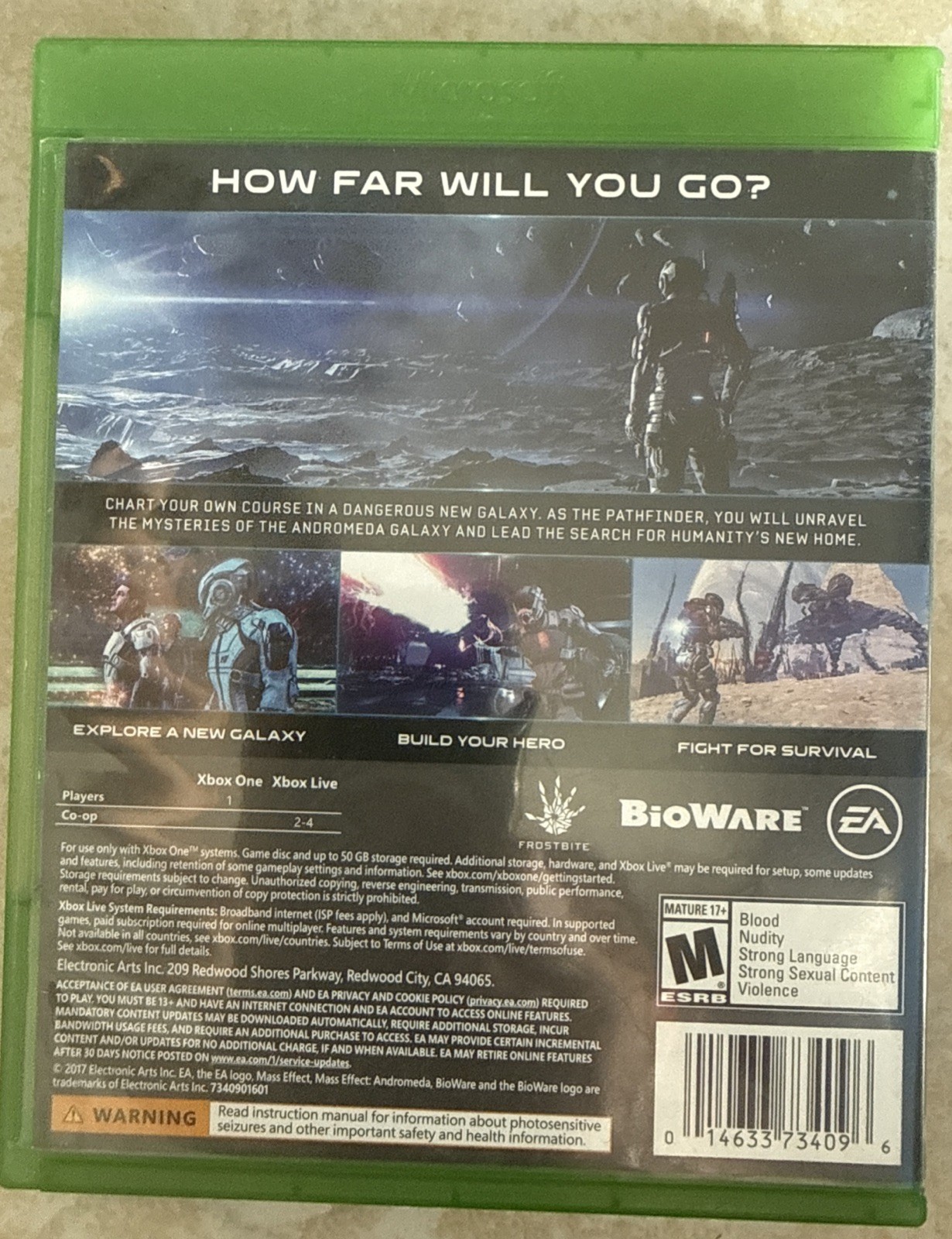 Mass Effect Andromeda – Microsoft Xbox One – Complete In Box With 3 Inserts