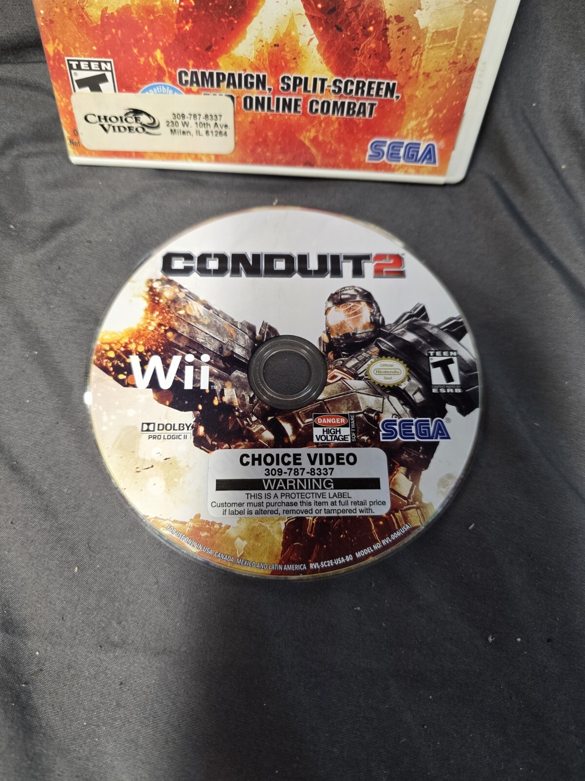 Conduit 2 (Nintendo Wii, 2011) NO MANUAL TESTED