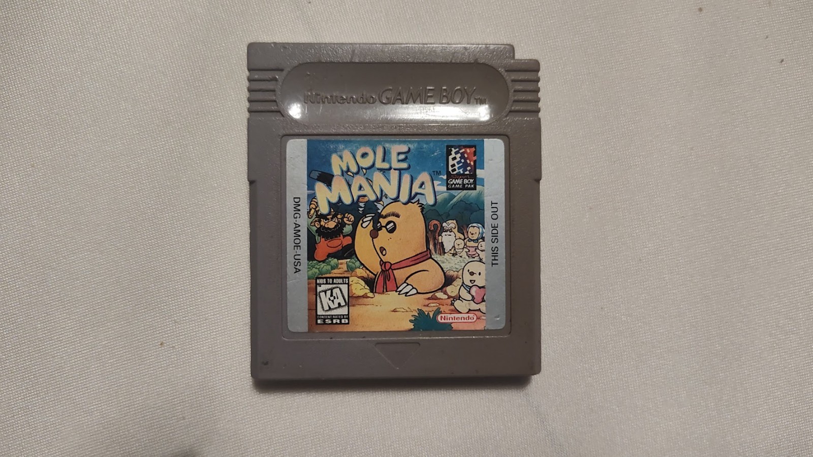 Mole Mania Game Boy Authentic (Tested & Plays BUT NEEDS NEW BATTERY)