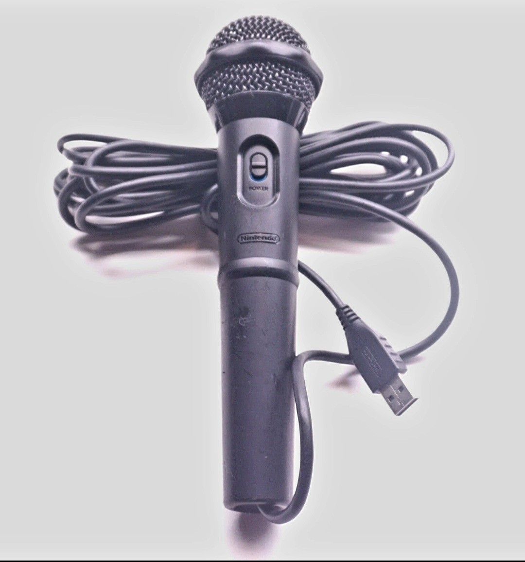 Nintendo Wii U Microphone WUP-021 Wired USB Tested for Karaoke Official OEM Used