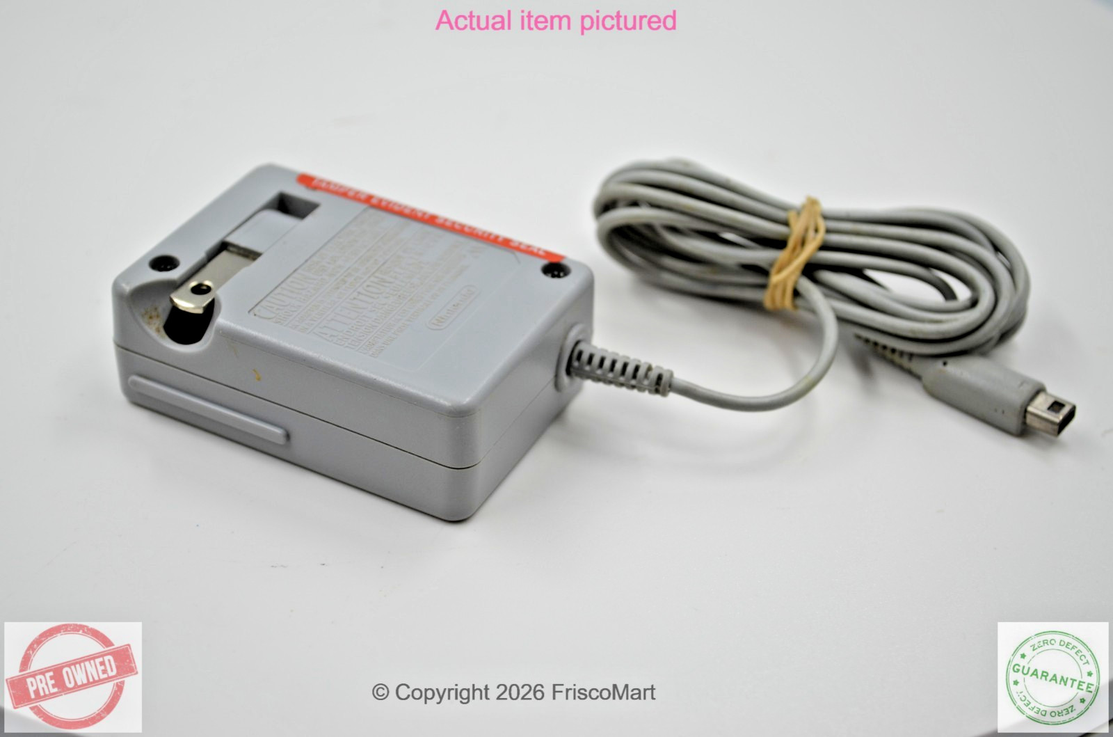 Nintendo WAP-002(USA) 4.6v 900mA Authentic OEM AC Power Adapter
