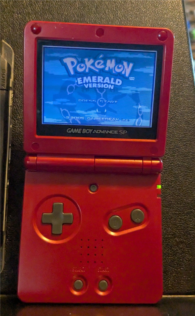 Nintendo Game Boy Advance SP AGS-001 Red Console Tested Working