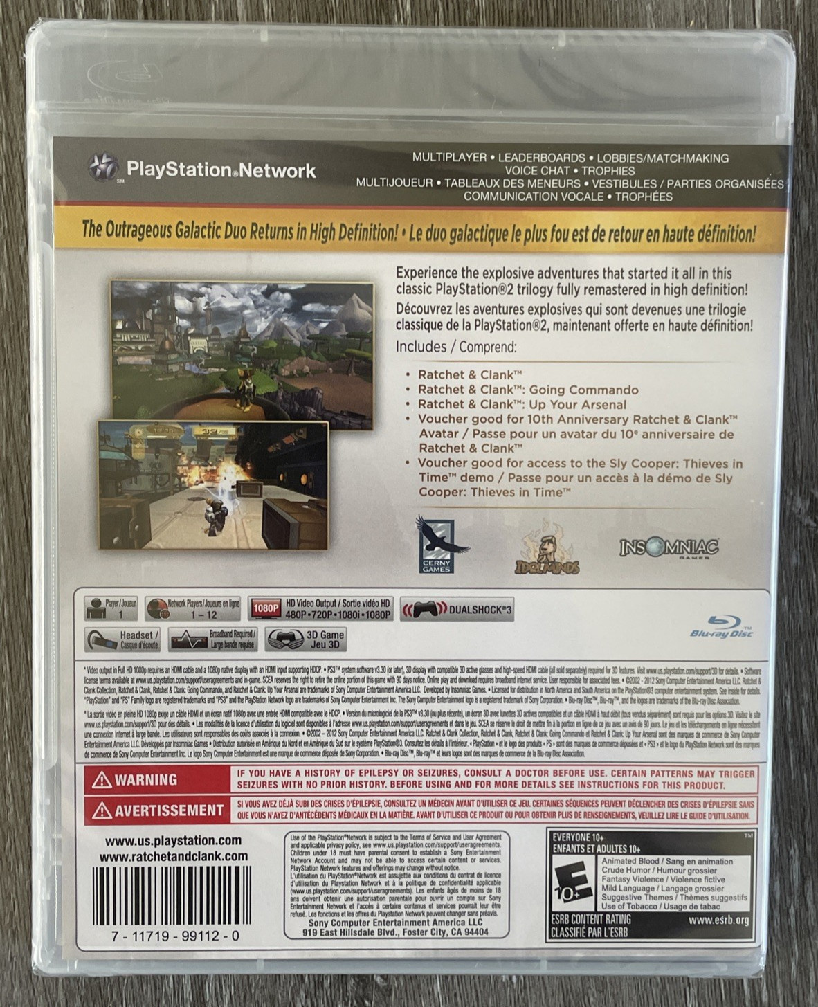 Ratchet & Clank Collection (Sony PlayStation 3 PS3) *1st Print* NEW & SEALED