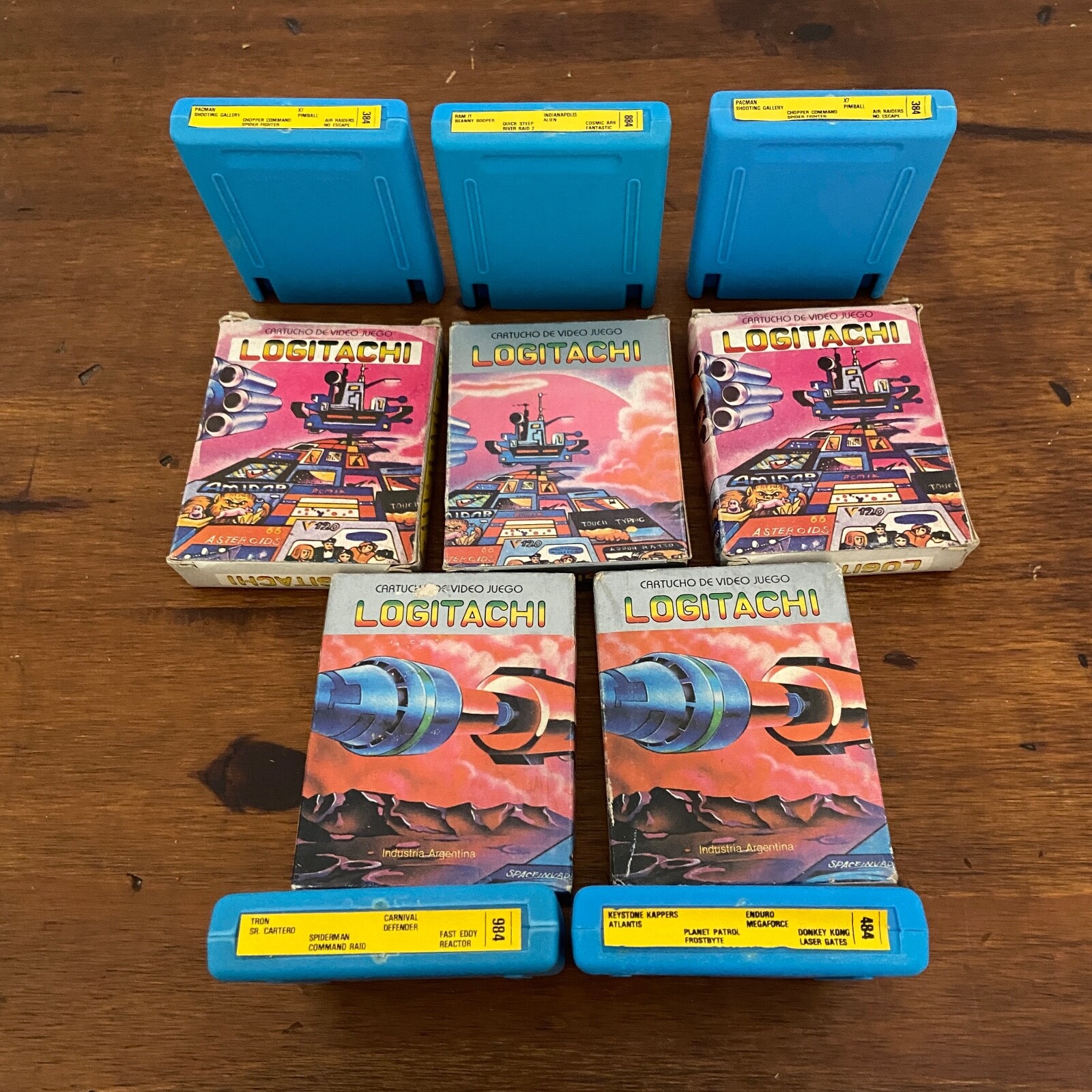 Lot of 5 Atari 2600 Argentina Rare cartridges
