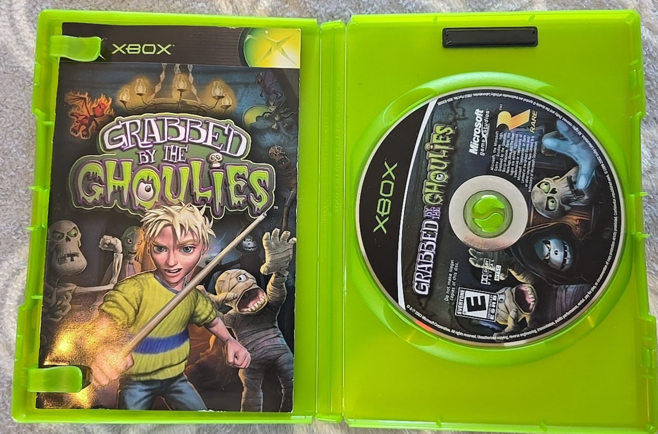 Grabbed by the Ghoulies (Microsoft Xbox, 2003) Complete CIB w/ Manual