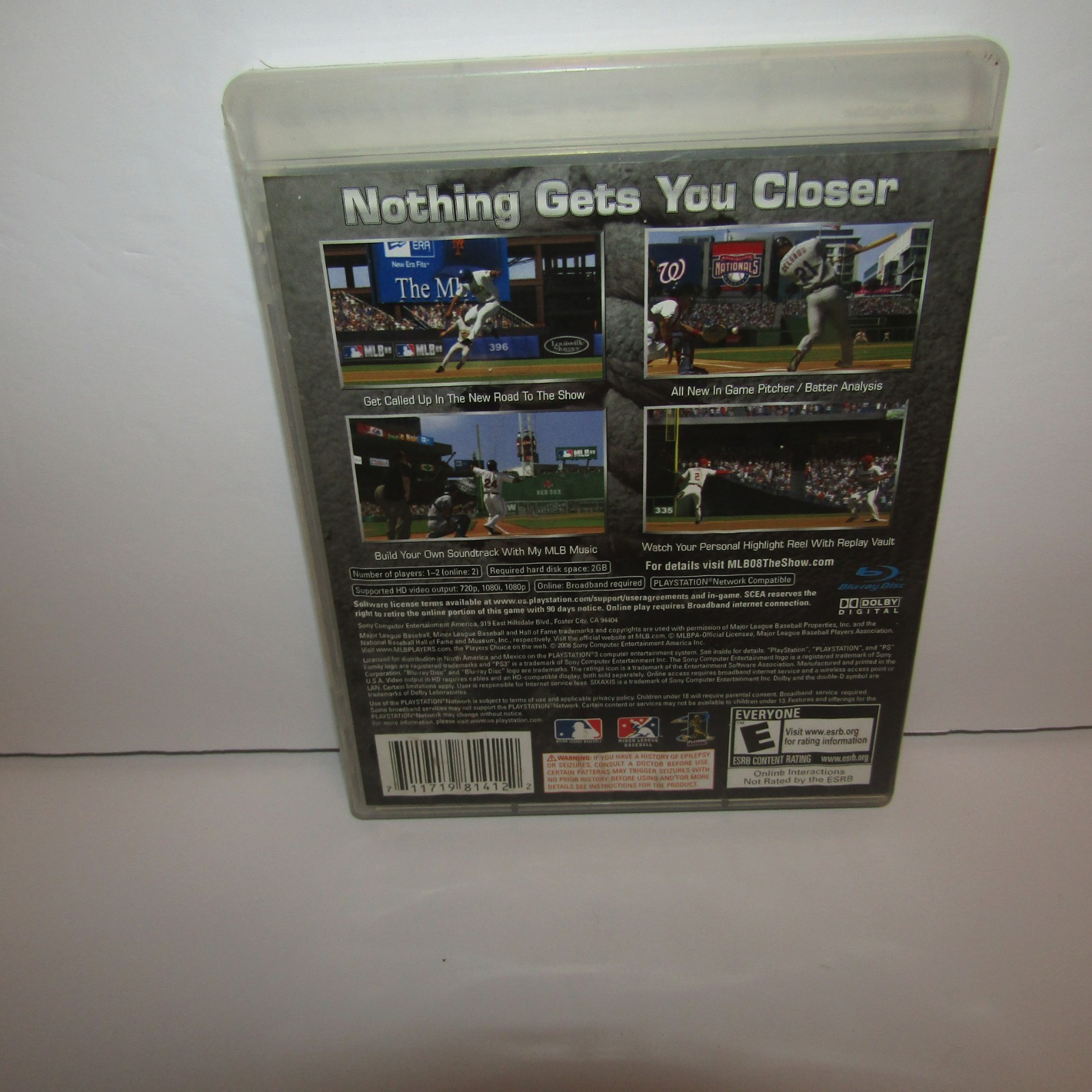 MLB 12 The Show / MLB 08 The Show Sony PlayStation 3 PS3 Baseball Video Game Lot