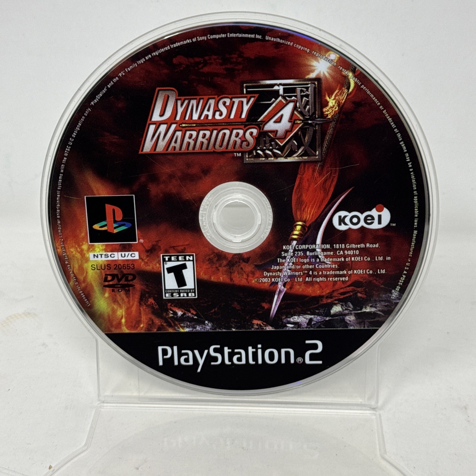 Sony PlayStation 2 PS2 DYNASTY WARRIORS 4 Disc Only TESTED