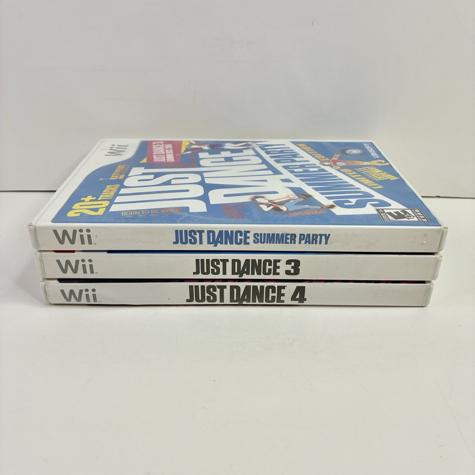Just Dance 3 4 & Summer Party Bundle Nintendo Wii Dance Party Family Tested*READ