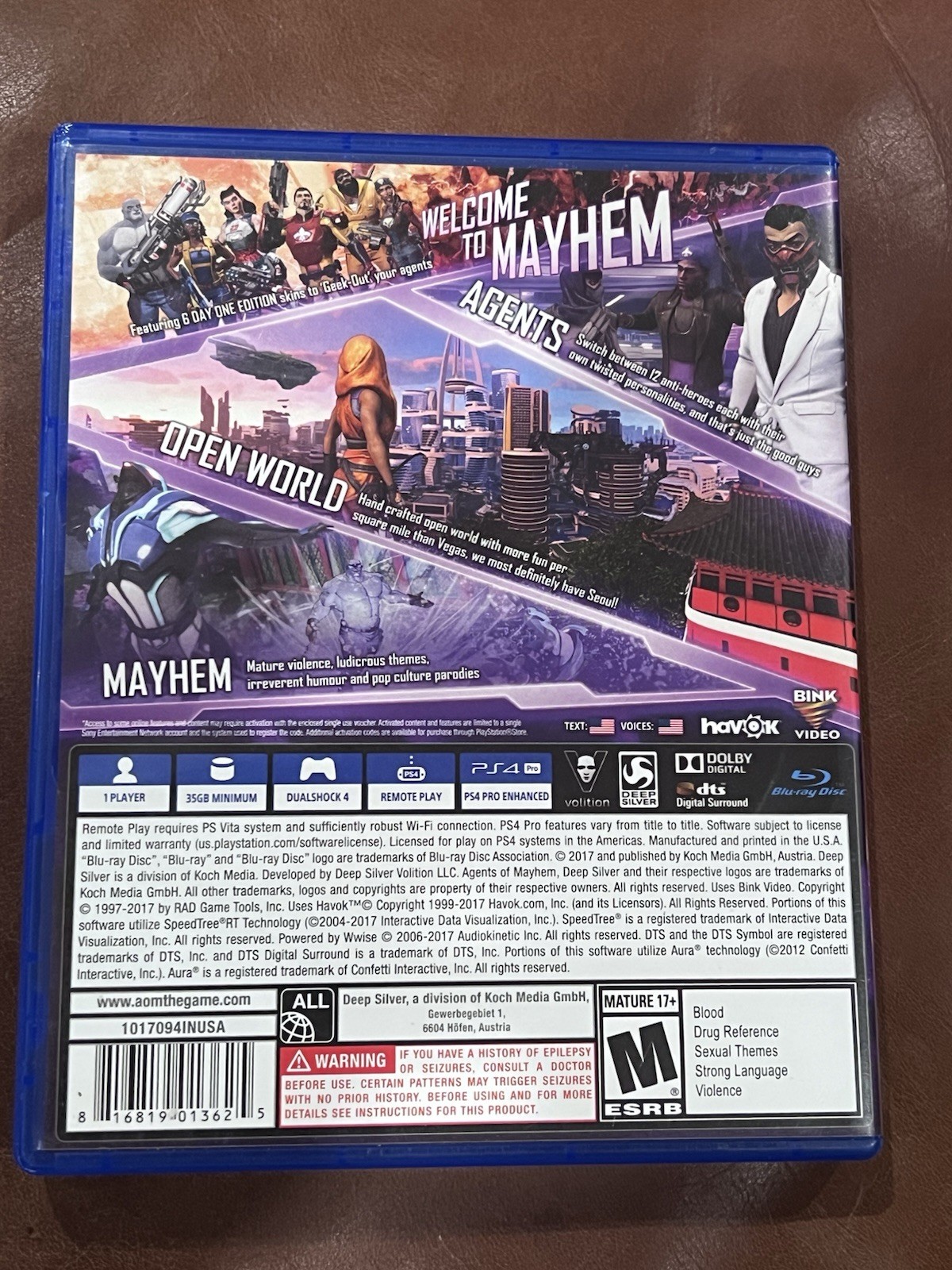 Agents of Mayhem DAY ONE EDITION Legal Action Pending (PS4) PLAYSTATION 4 +code
