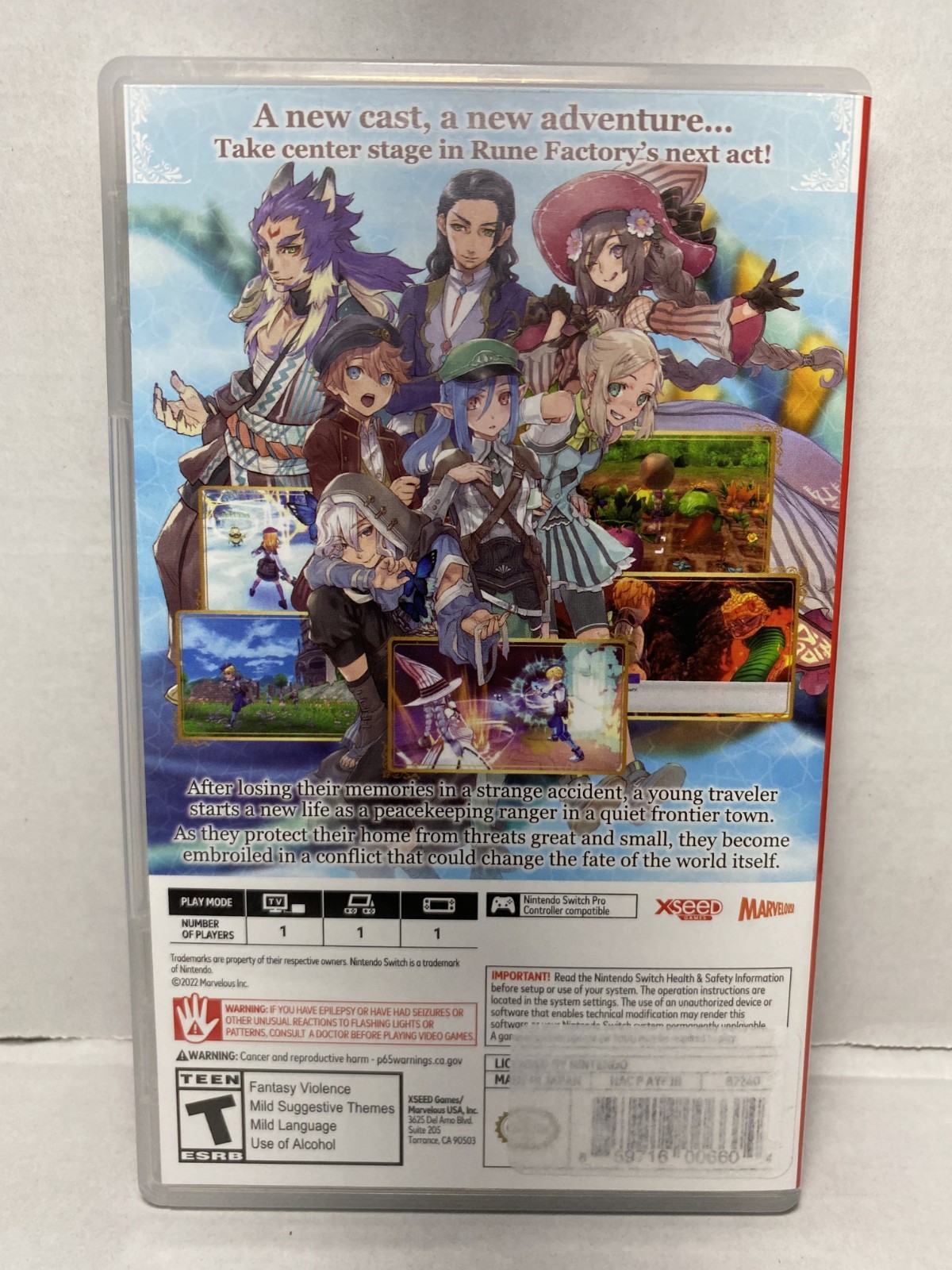 Rune Factory 5 – Nintendo Switch Tested Free Shipping