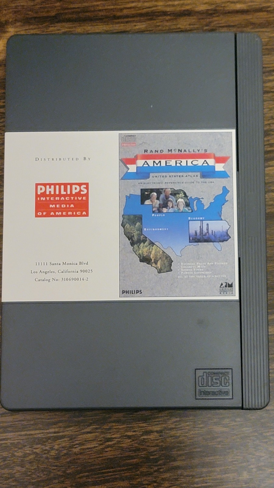 Rand McNally’s America: United States Atlas (Philips CD-i, 1991) Long Box