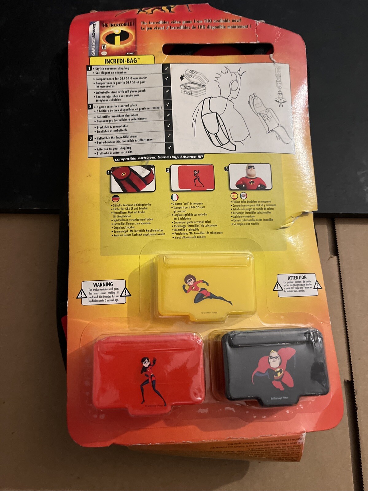 Disney Neoprene sling bag Nintendo DS Rare VTG Mad Catz 2004 NewThe INCREDIBLES