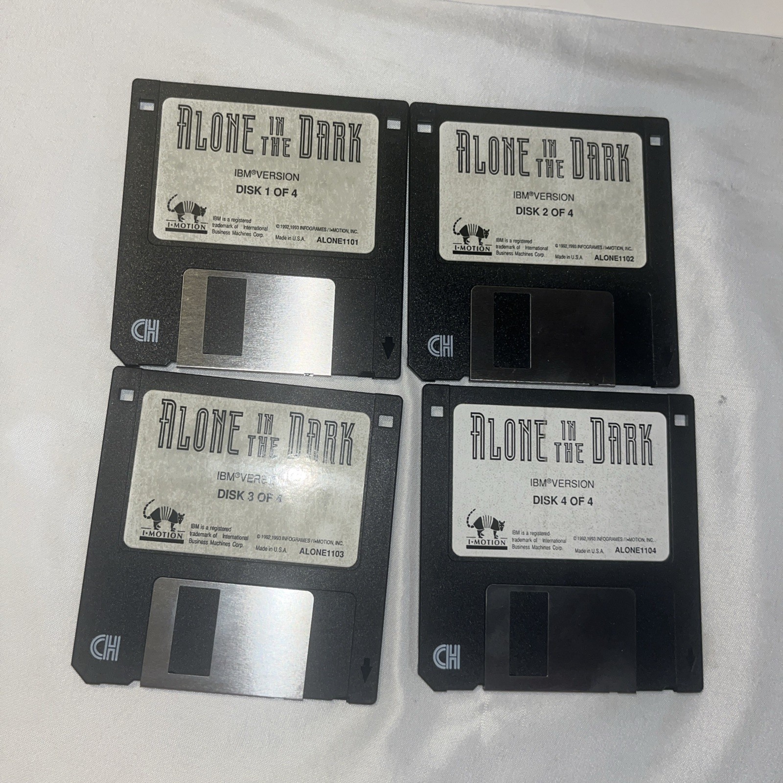 Alone in the Dark (PC, 1993) Big Box Completely 4 3.5” Disks Tested