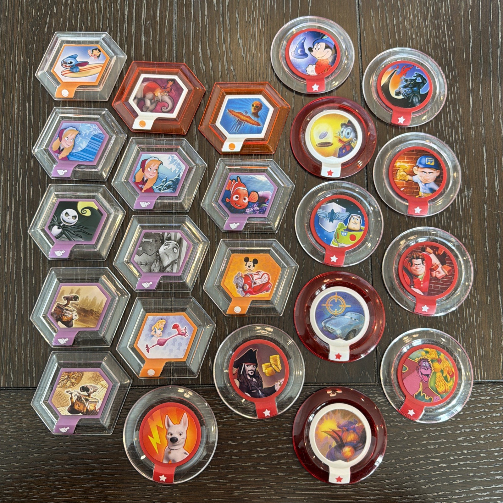 Disney Infinity 1.0 Power Disc Lot Of 23 No Duplicates (Lot 7)