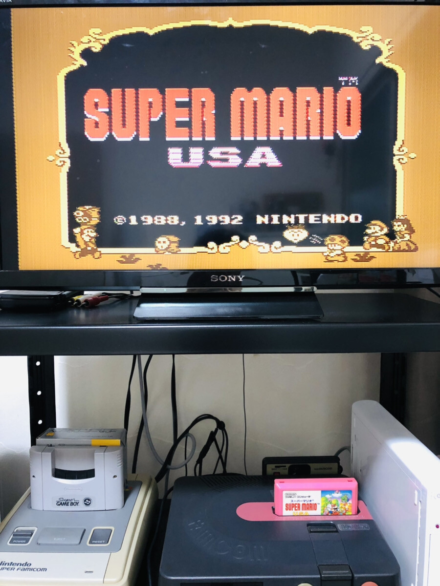 Super Mario USA Nintendo Famicom 1992 Japanese Version HVC-MT Action Retro