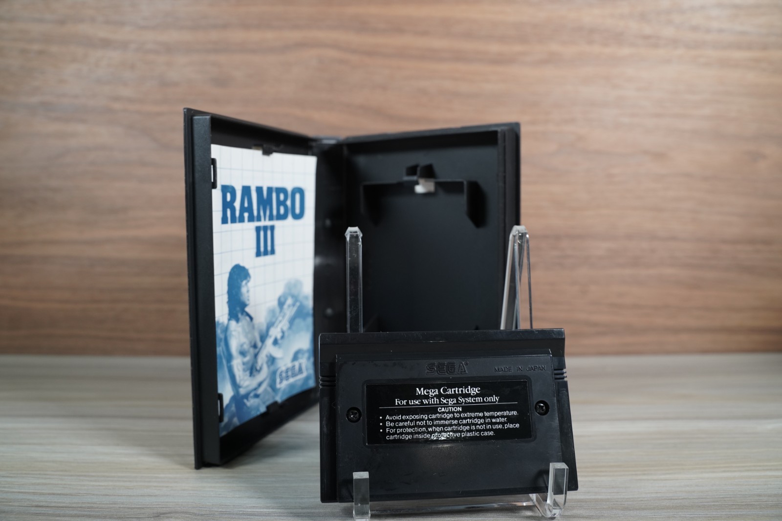 Rambo III (Sega Master System, 1988) CIB Complete w/ Manual Tested & Works