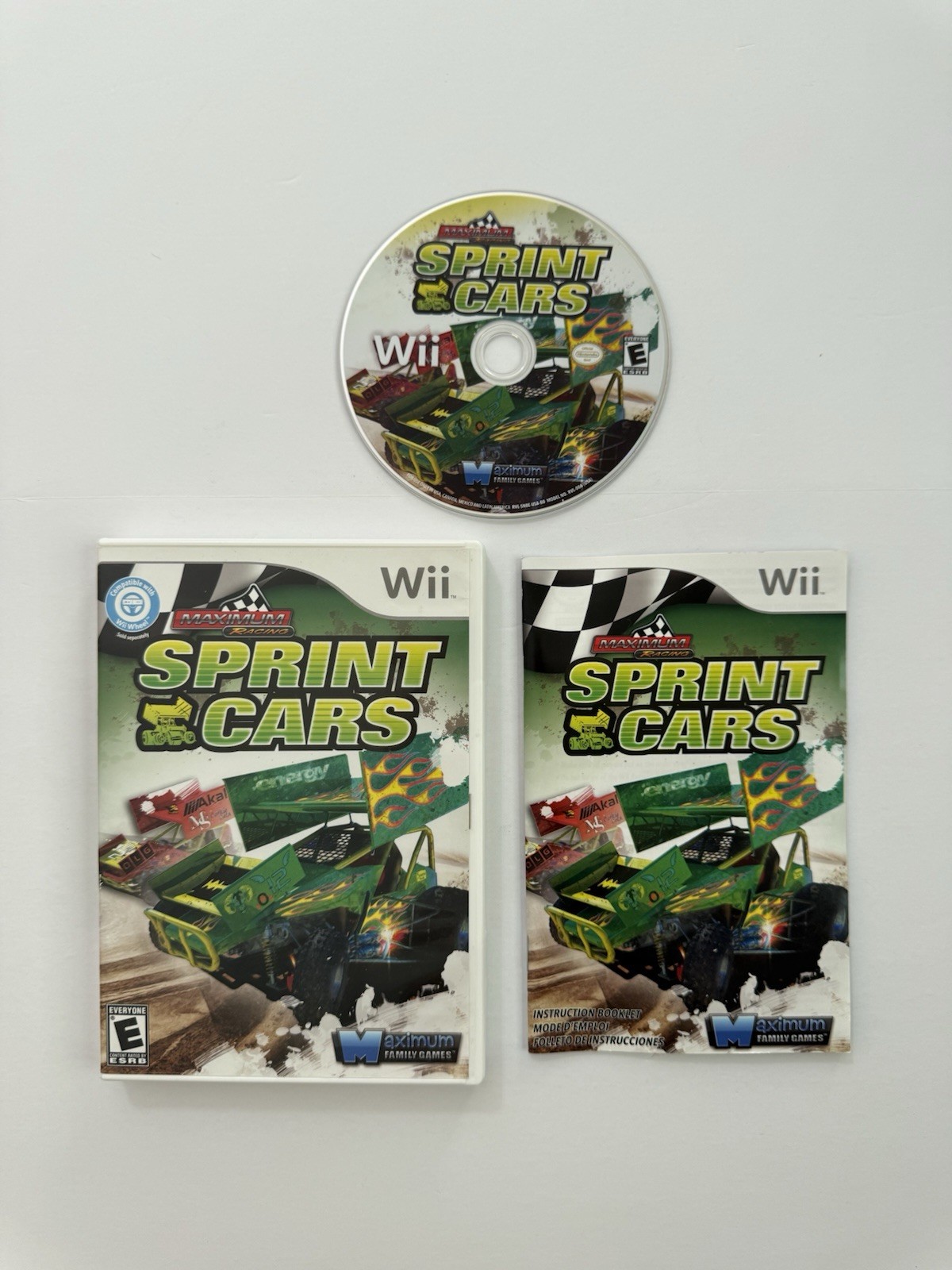 Maximum Racing: Sprint Cars Nintendo Wii Complete Cib