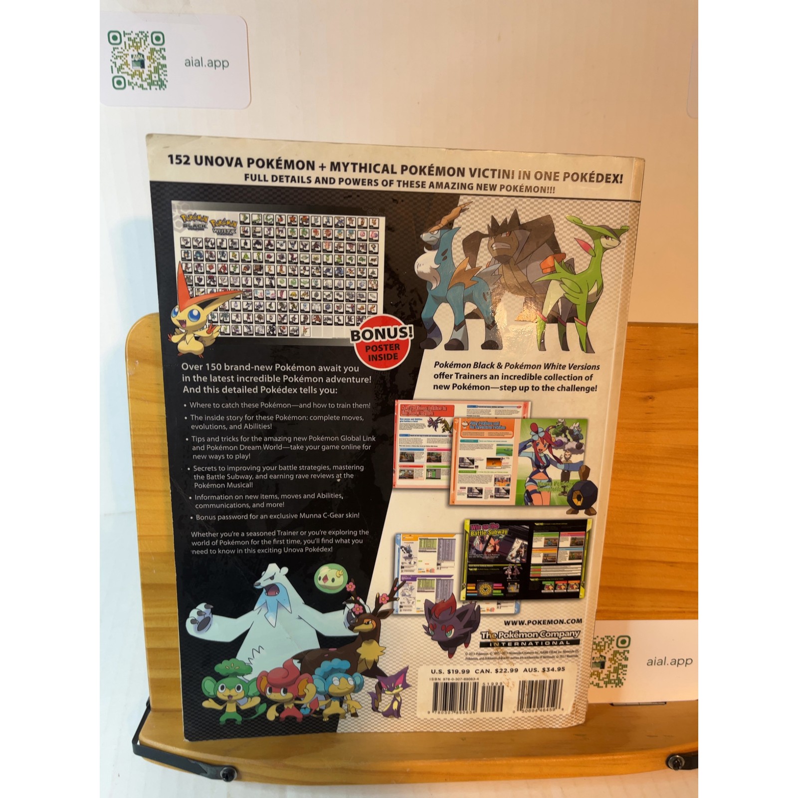 Pokémon Black and White Official Guide Volume 2 The Pokémon Company NO MAP