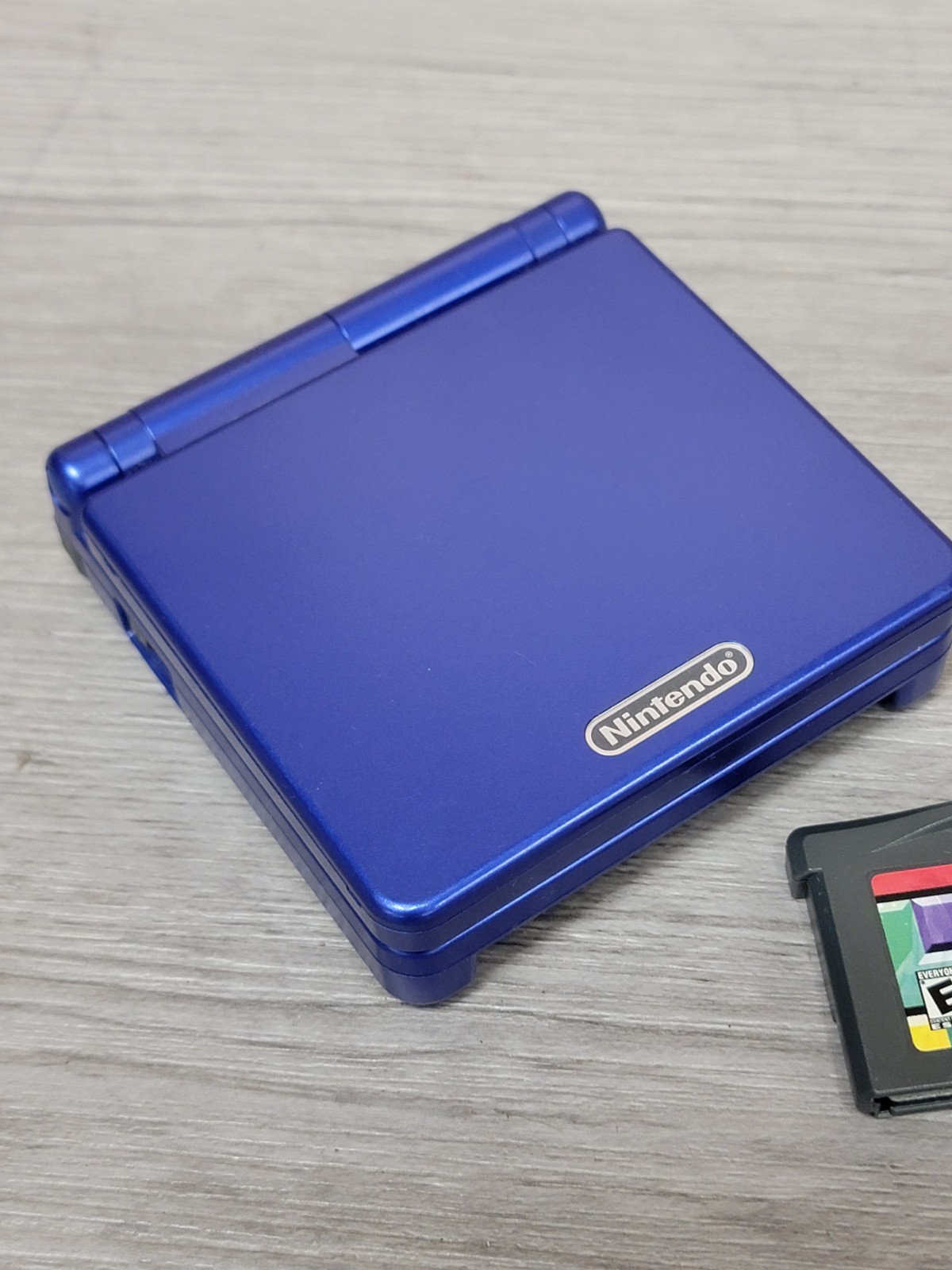 Nintendo Game Boy Advance SP AGS-001 Blue Handheld Console w/ Tetris