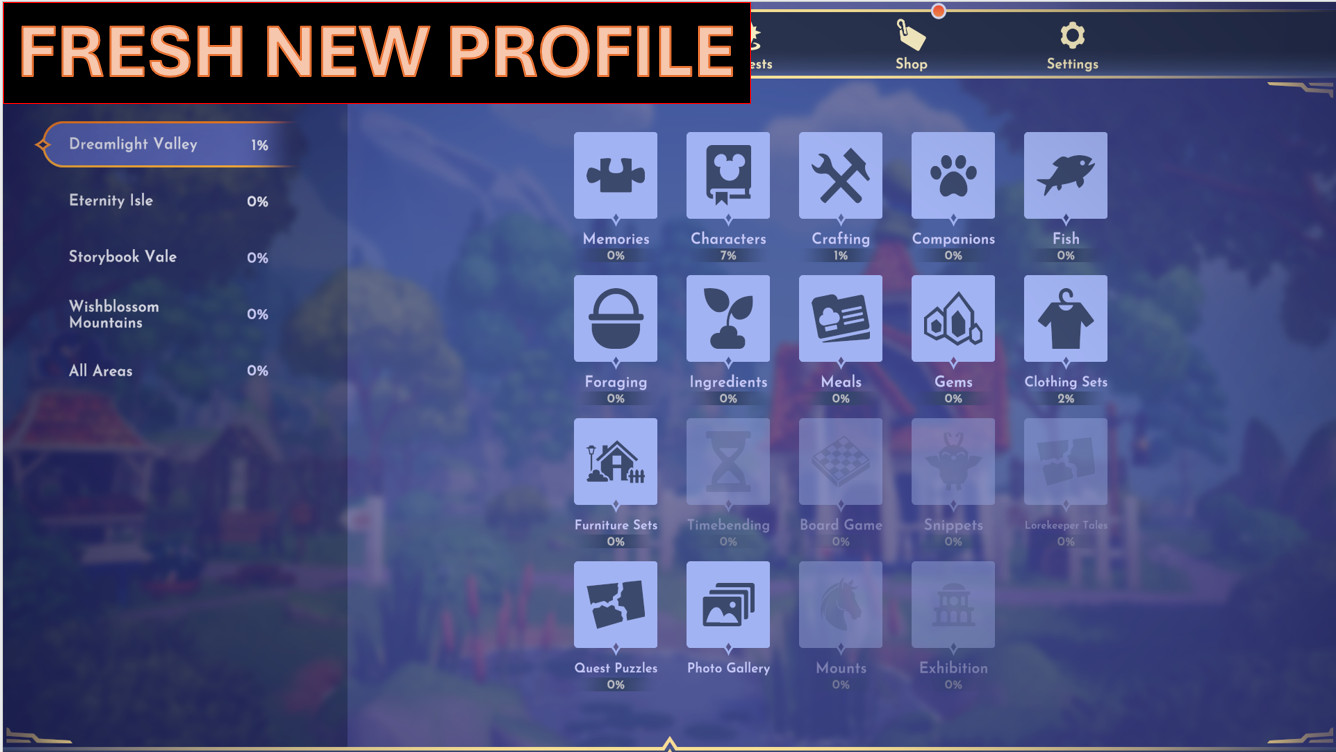 Dreamlight Valley – All Premium Items + Bonuses | 2K+ TOTAL (07-01-2026)