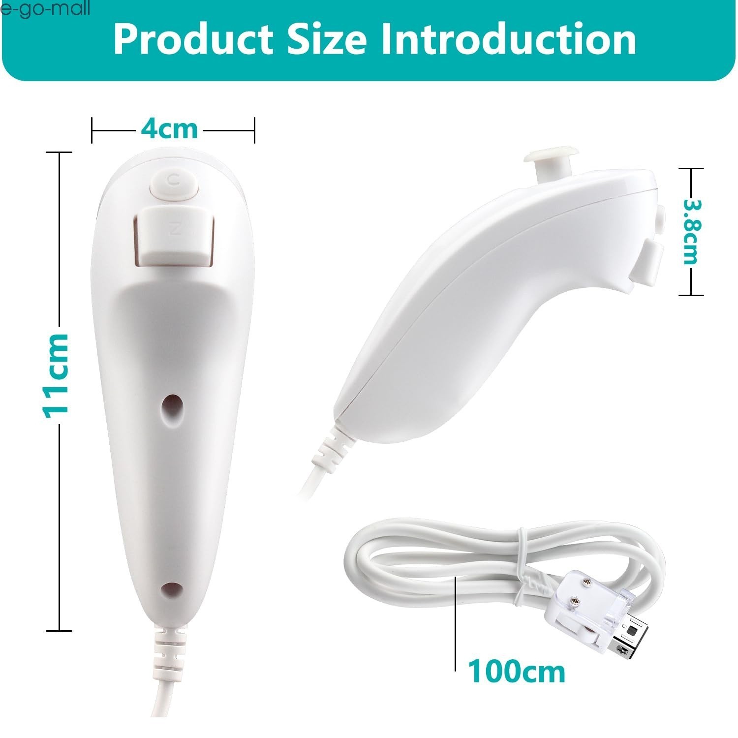 Motion Plus Wii Remote Controller & Nunchuck for Nintendo Wii & Wii U Console