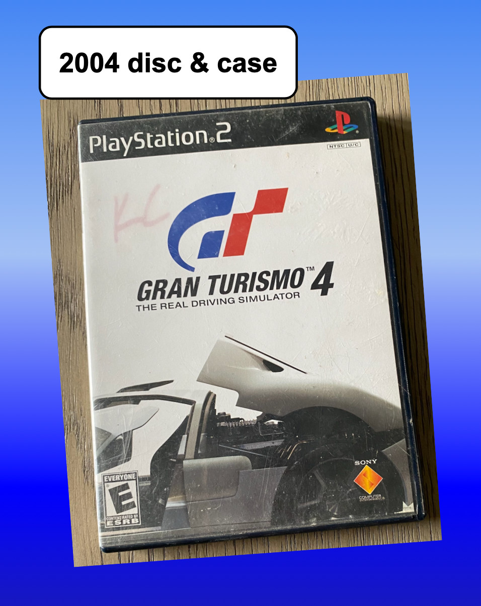 Disc Gran Turismo 4 Driving Simulator Sony Playstation 2 PS2 🔴 black label case