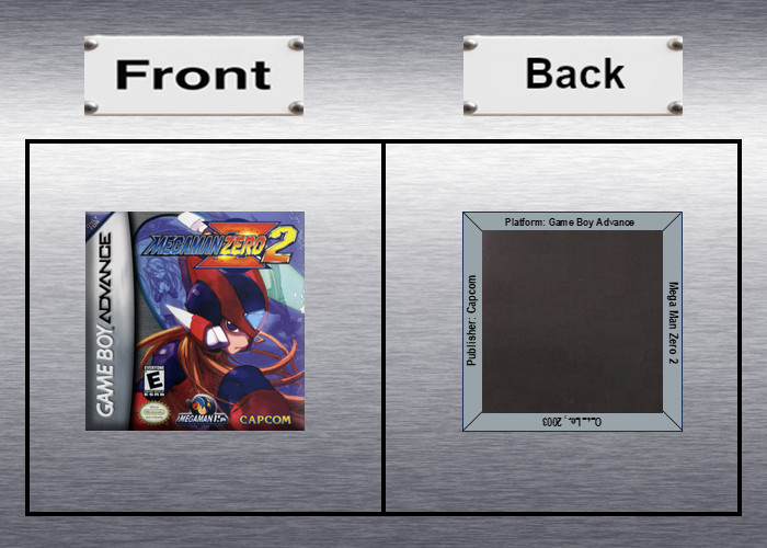 Mega Man Zero 1, 2, 3, 4 Video Game Box Art *GBA* High Quality Magnet / Set