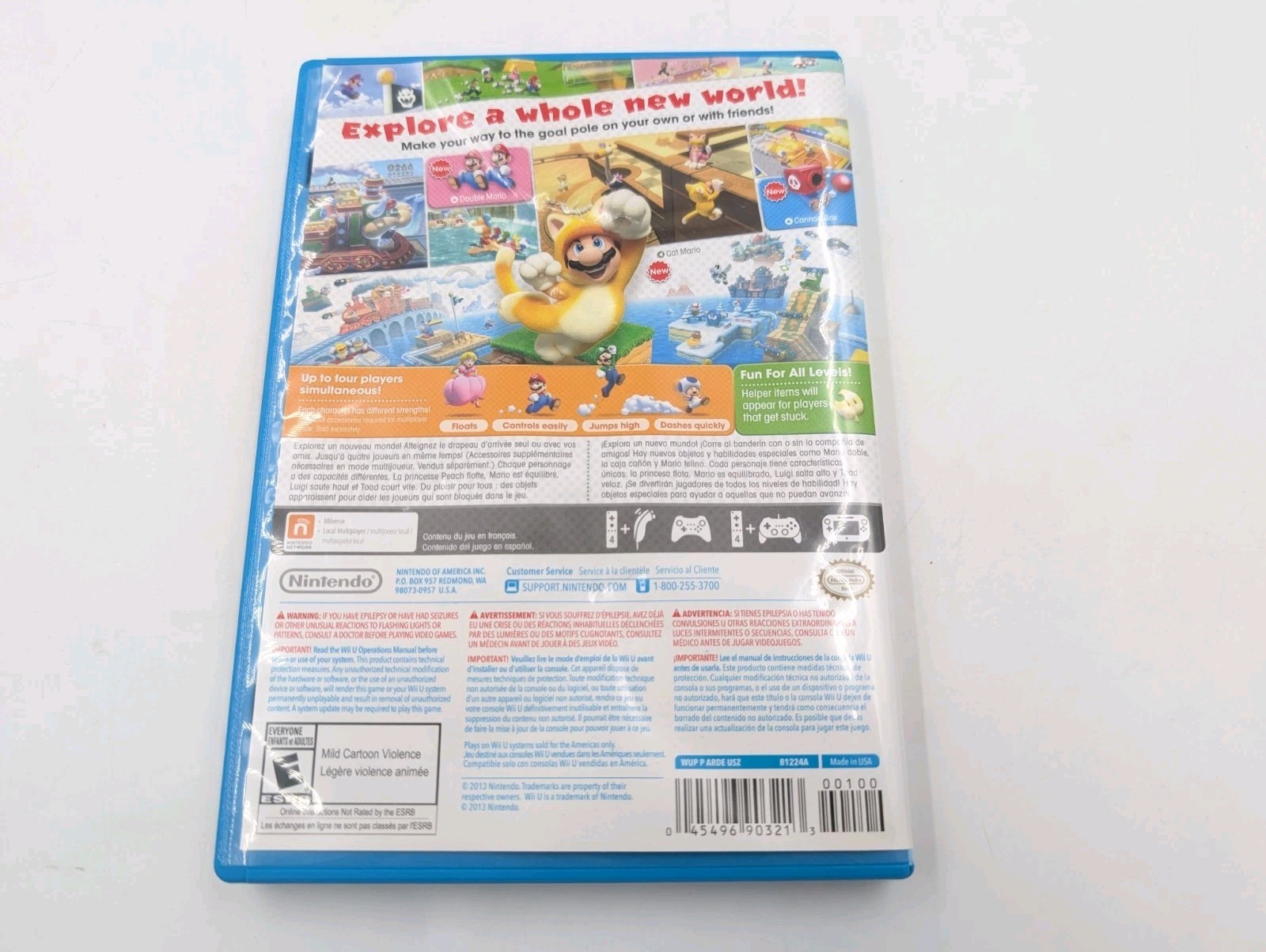 Super Mario 3D World (Nintendo Wii U, 2013) (260147)
