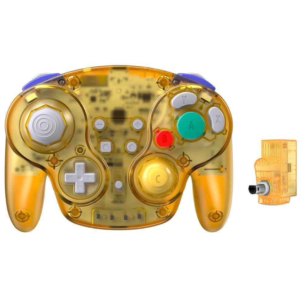 2.4 GHz Wireless GameCube Controller, for NGC GameCube Console (Built-in Rumble)