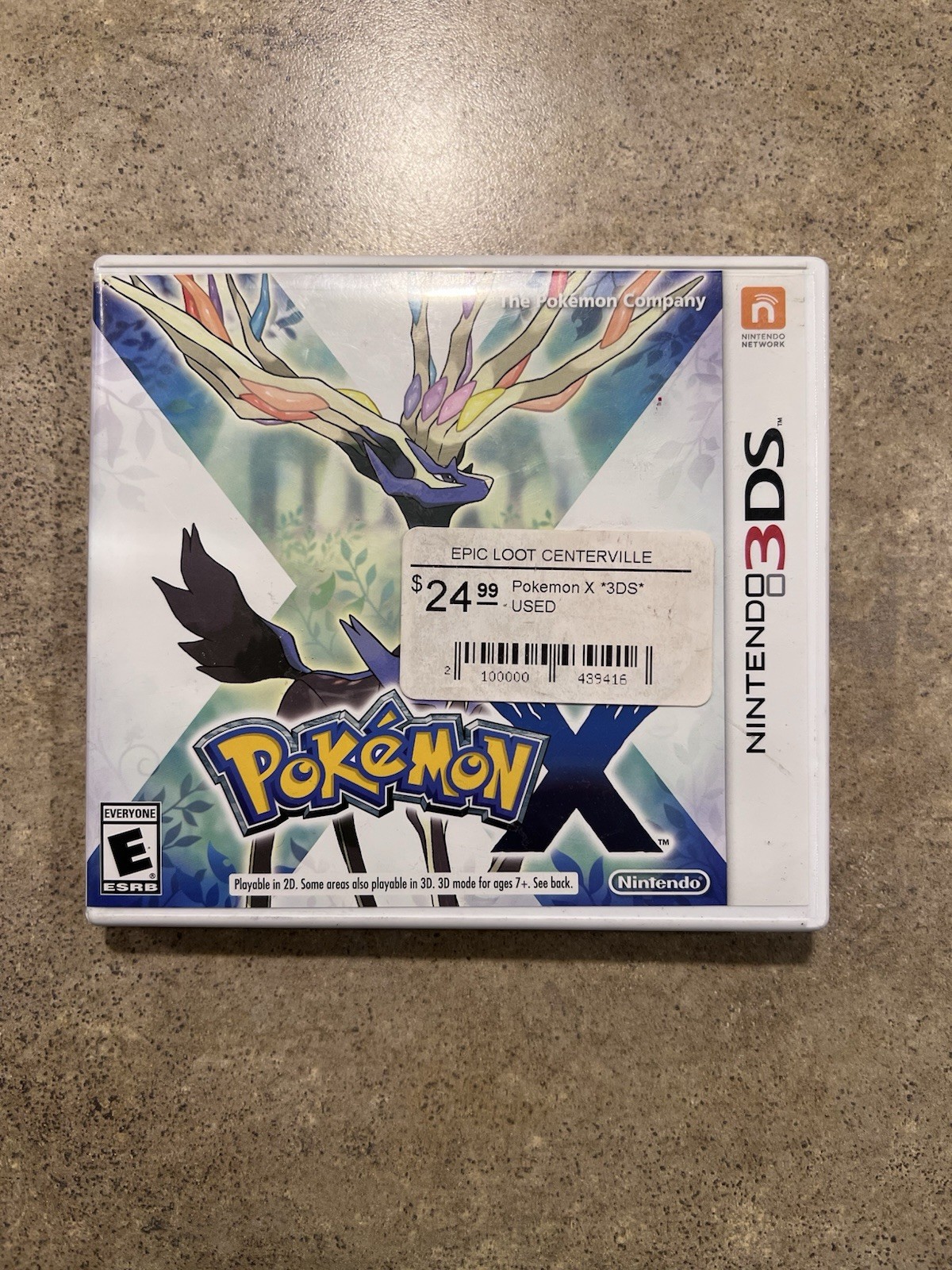*NO GAME* Pokemon X Nintendo 3DS (2013) Case Only