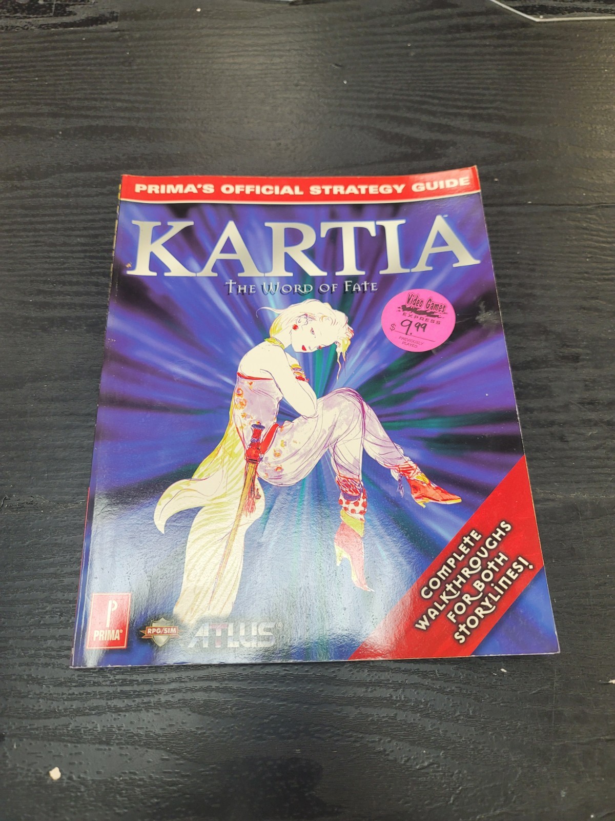 Kartia The Word of Fate Official Prima Strategy Guide Great Shape (B)
