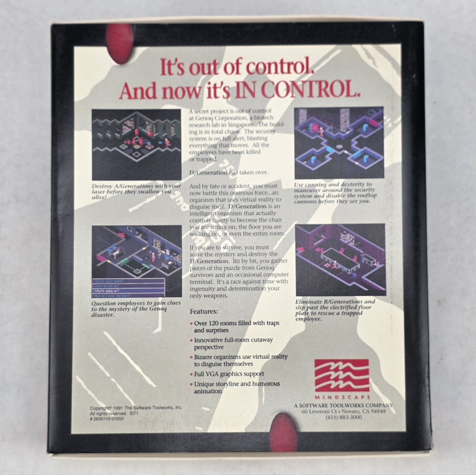 D/Generation BIG BOX PC 3.5 & 5.25″ Floppy Mindscape 1991