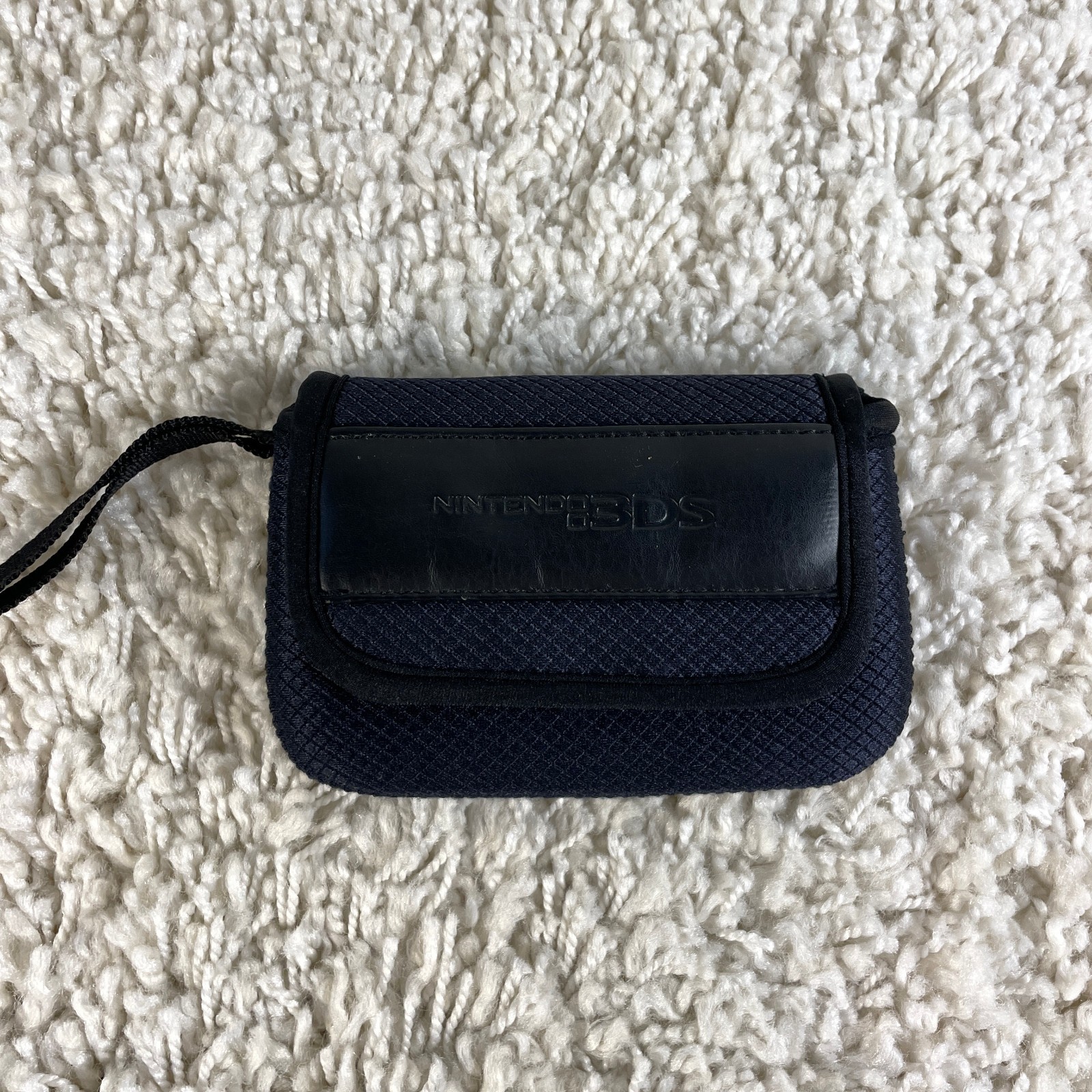 Nintendo DS DSi 3DS Soft Carrying Travel Bag Case Black Official Sleeve Mesh OEM