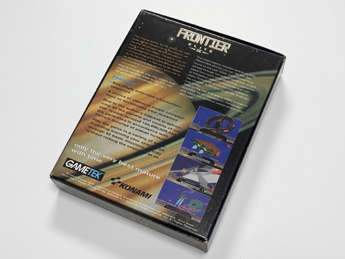 Vintage PC Game Tek – Konami Frontier Elite II 2 – 1993 IBM Video Game