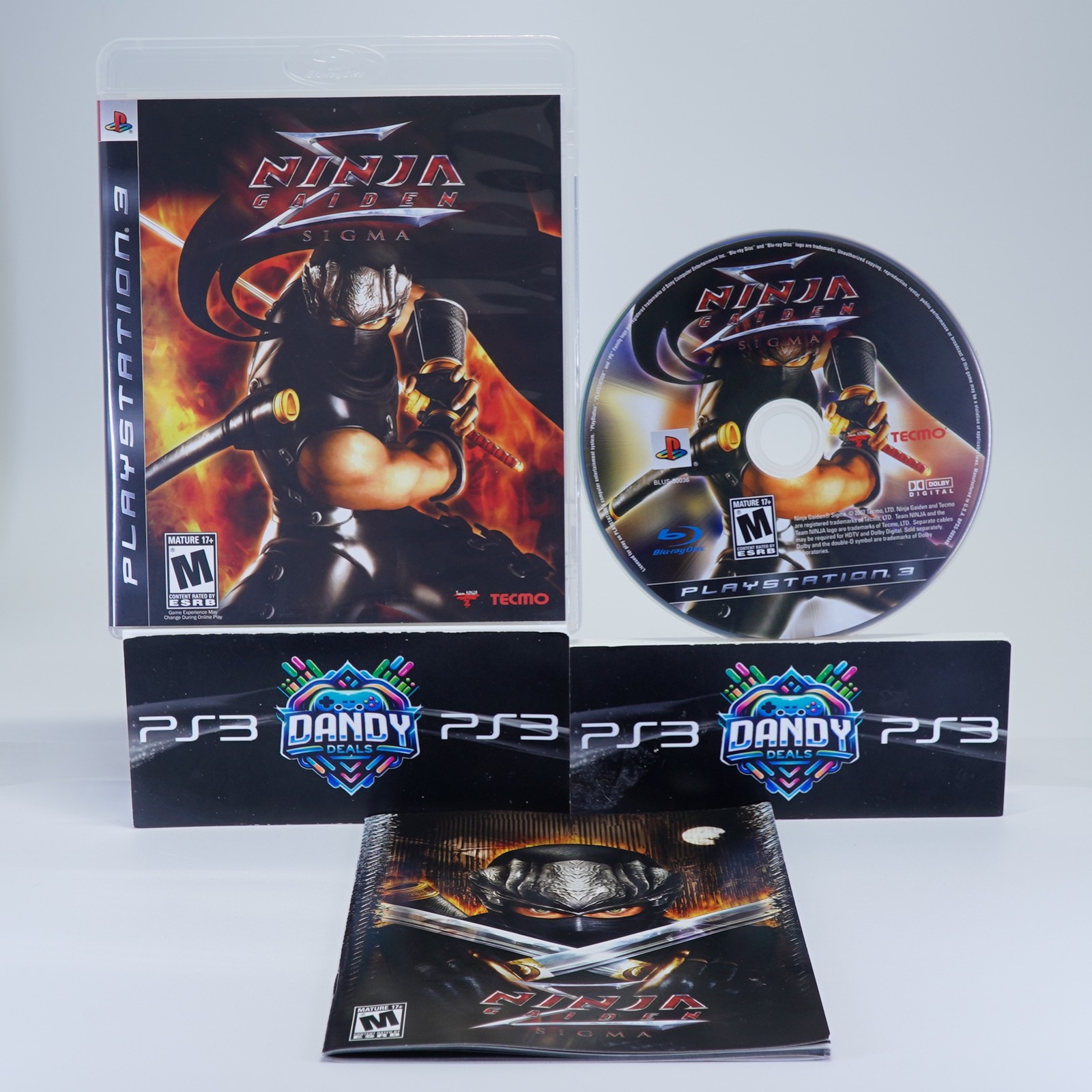 Ninja Gaiden Sigma PS3 Black Label – CIB W/ Manual – PlayStation 3