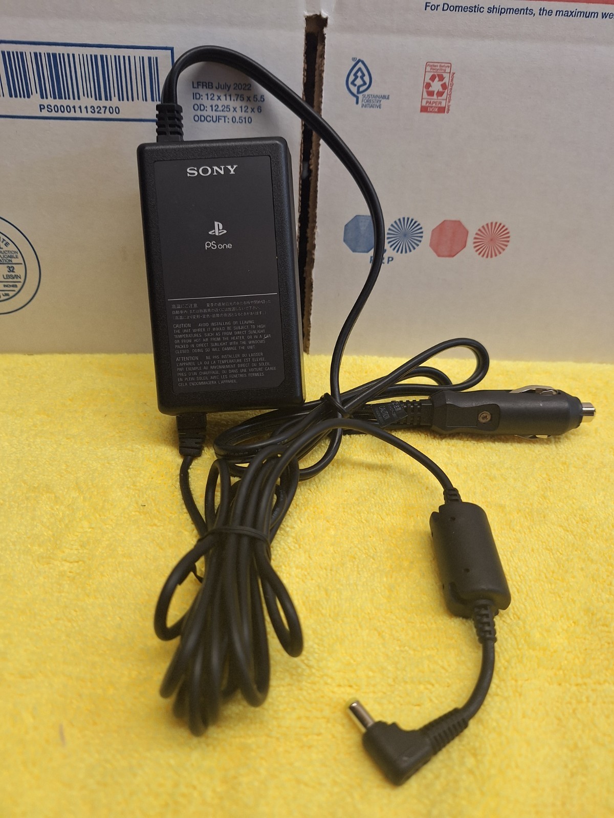 Sony PlayStation 1 PS1 PSone Car Charger PSOne SCPH-170 Vehicle Battery Adapter