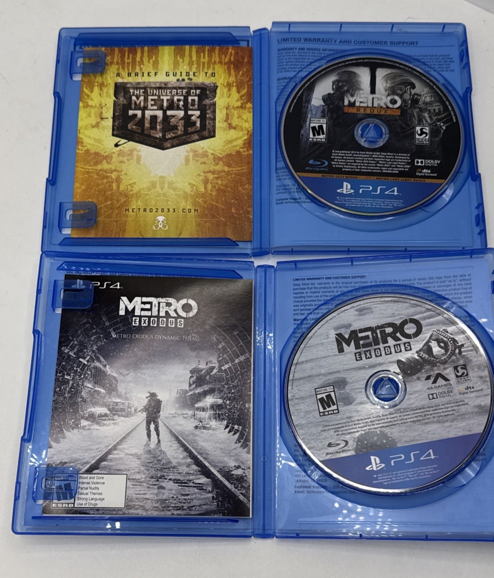 Metro Redux & Metro Exodus PS4 Sony PlayStation 4 Deep Silver Tested